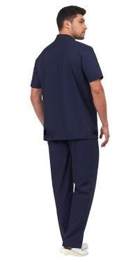 Блуза медицинская для мужчин ЭСКУЛАП синяя