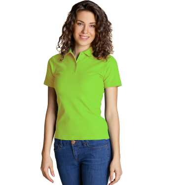 Рубашка-поло WOMAN женская ярко-зеленая